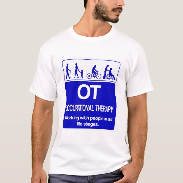 OT-skjortablått 1 kopierar T Shirt (Framsida)