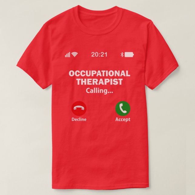 OT-terapi OT-terapiinspire OT månad T Shirt (Design framsida)
