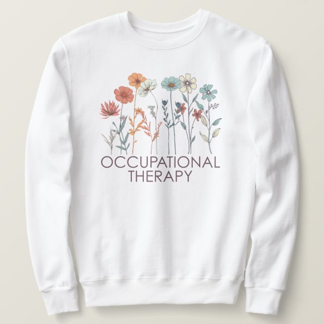 OT vid arbetsbehandling Lång Ärmad Tröja (Design framsida)