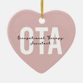 OTA Assistant-gåvor för yrkesmässig behandling Julgransprydnad Keramik