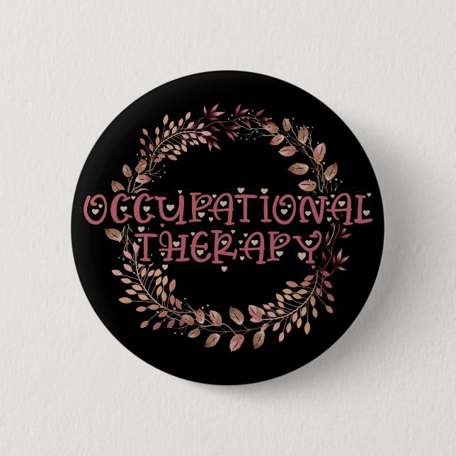 OTA-behandling OT-träning Löv Occupation Knapp (Framsida)