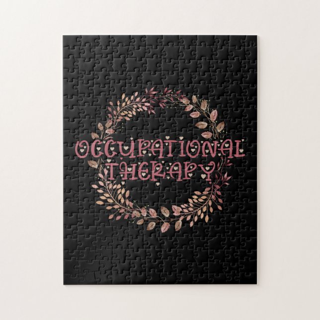 OTA-behandling OT-träning Löv Occupation Pussel (Vertikal)
