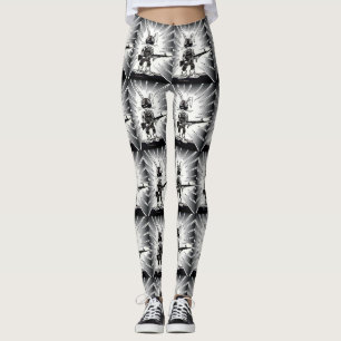 Otäck damasker för BESKICKNING för Leggings