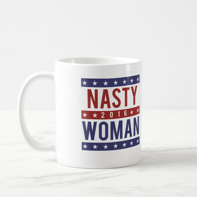 Otäck kvinna för presidenten 2016 -- Presidents- Kaffemugg (Vänster)