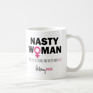"Otäck kvinna" Hillary Clinton för presidentmugg Kaffemugg