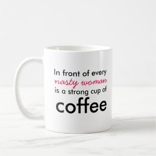 Otäck kvinna kaffemugg