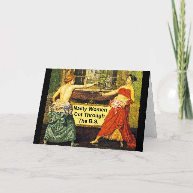 Otäcka kvinnor klippte igenom B.S.EN - Kort (Framsida)