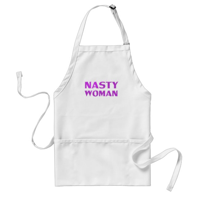 "otäcka kvinnor" lila brev vit förkläde (Framsidan)