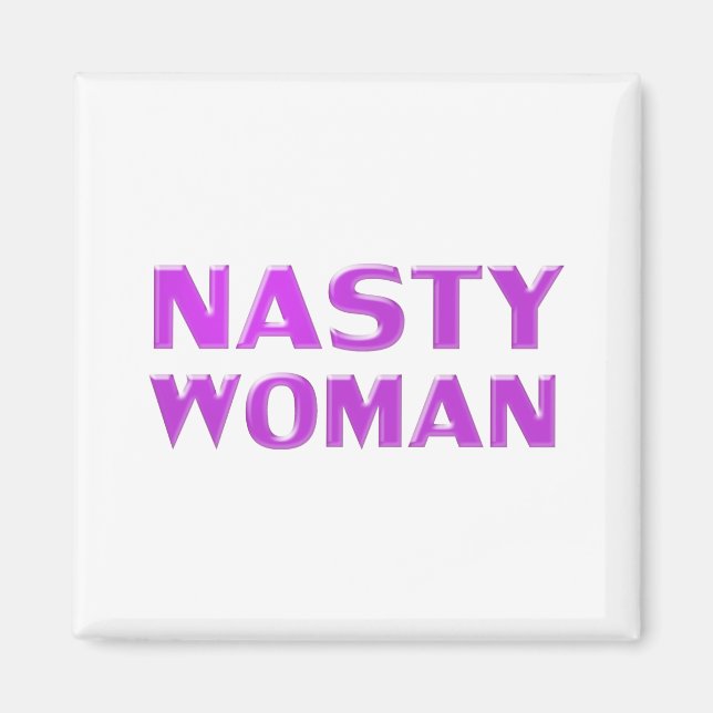 "otäcka kvinnor" lila vit magnet (Framsidan)