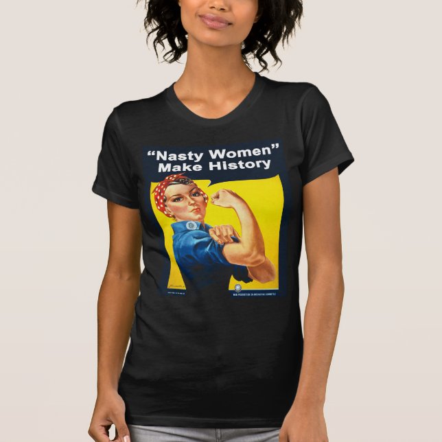 Otäcka kvinnor - Rosie riveteren T-shirt (Framsida)