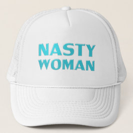 "otäcka kvinnor" turkos ljusblått vitt keps