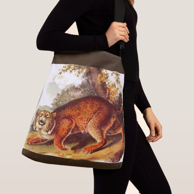 otäckig bobcat axelväska (Närbild)