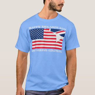 Otacksamma kolonialdagar i lycklig t shirt