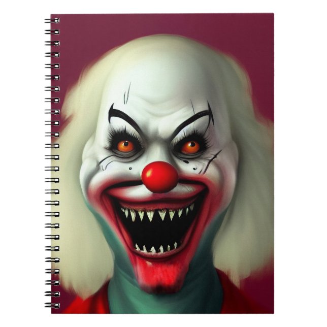 otäckt cloror porträtt ful monster Halloween Anteckningsbok (Framsidan)