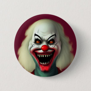 otäckt cloror porträtt ful monster Halloween Knapp