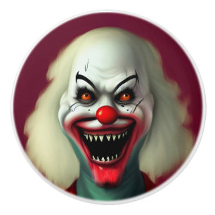 otäckt cloror porträtt ful monster Halloween Knopp