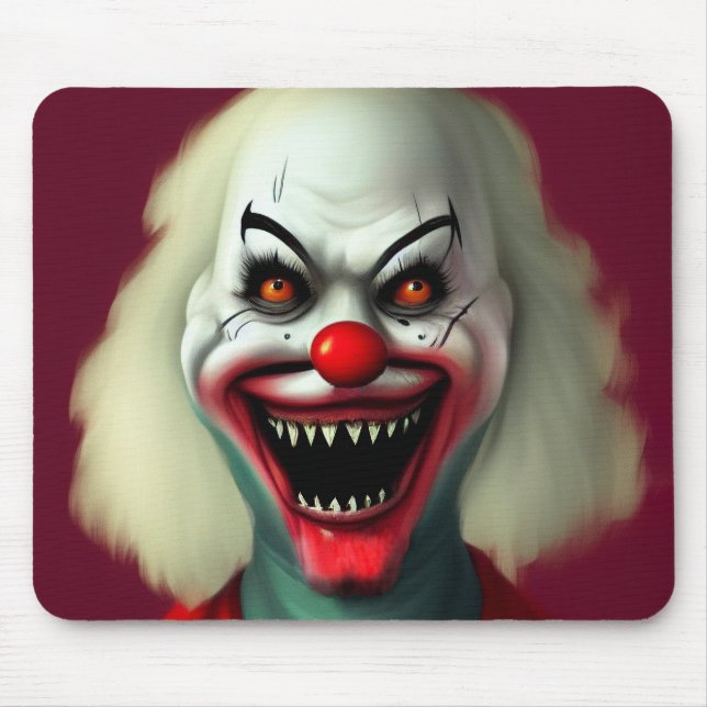 otäckt cloror porträtt ful monster Halloween Musmatta (Framsidan)