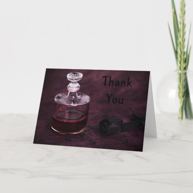 otäckt spindlar Tack Kort (Framsida)