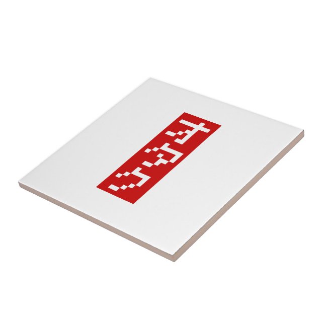 OTAKU 8-bit pixel japanska katakana BLOCK vertikal Kakelplatta (Sidan)