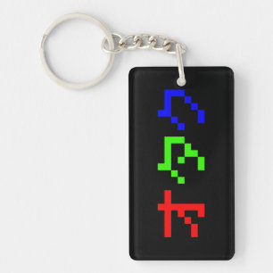 OTAKU 8-bitars Pixel Japansk Katakana