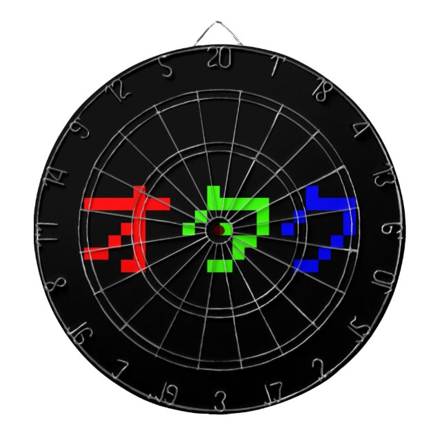 OTAKU 8-bitars Pixel Japansk Katakana Darttavla (Framsidan)