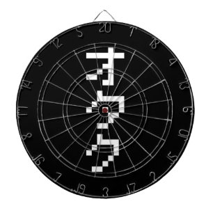 OTAKU 8-bitars Pixel Japanskt Katakana-Lodrät Darttavla