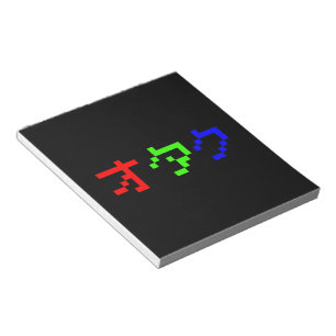OTAKU 8 Bitspixel japanska katakana Anteckningsblock