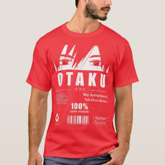 Otaku Anime Älskare 100 Mörk Humor japansk Manga T Shirt