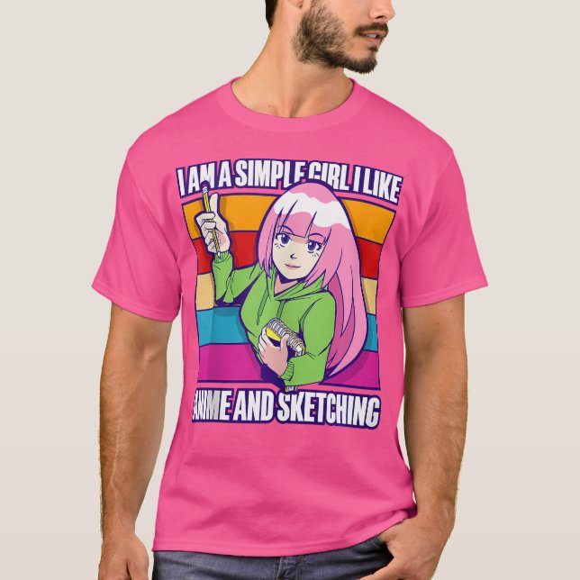 Otaku Anime T Shirt (Framsida)