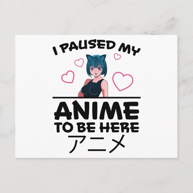 Otaku Anime Tjej Manga Cosplay Ramen Japansk Prese Vykort (Framsida)