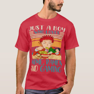 Otaku Boy Manga Ramen Gamer Anime T Shirt