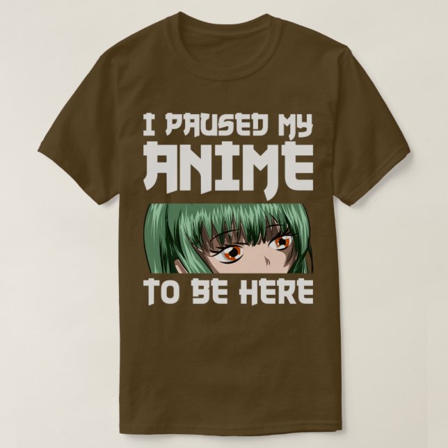 Otaku Funny Quote Anime T Shirt (Design framsida)