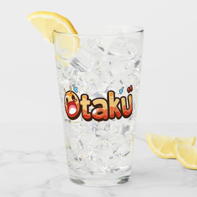 Otaku Funny Text Glaskopp (Framsida Ice)