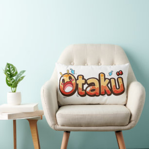 Otaku Funny Text Lumbarkudde