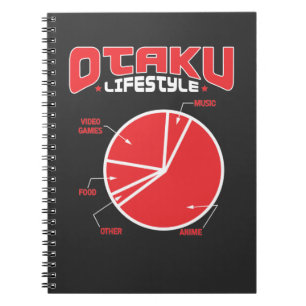 Otaku Lifestyle Food Anime Manga Kawaii Cosplay Anteckningsbok
