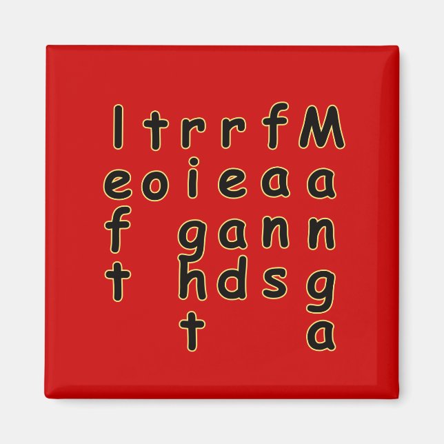 Otaku Manga Fläkt Joke Magnets Magnet (Framsidan)