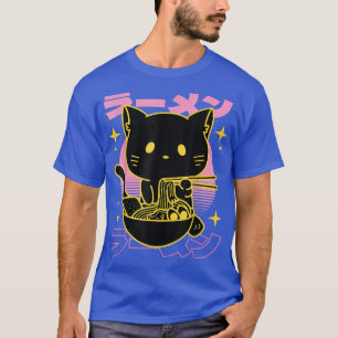 Otaku Noodles Neko Kawaii Anime Cat Ramen T Shirt