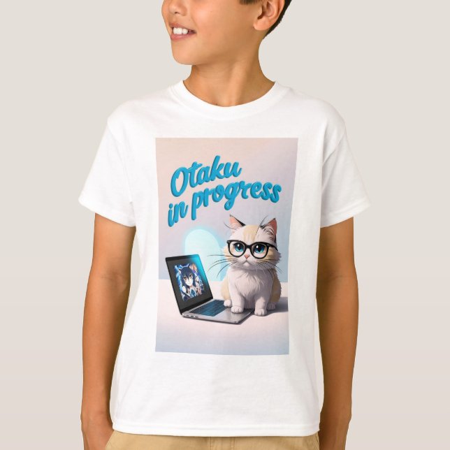 Otaku pågår. t shirt (Framsida)
