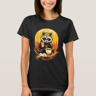 Otaku Raccoon Eat Japansk Food Ramen Noodles 2 T Shirt