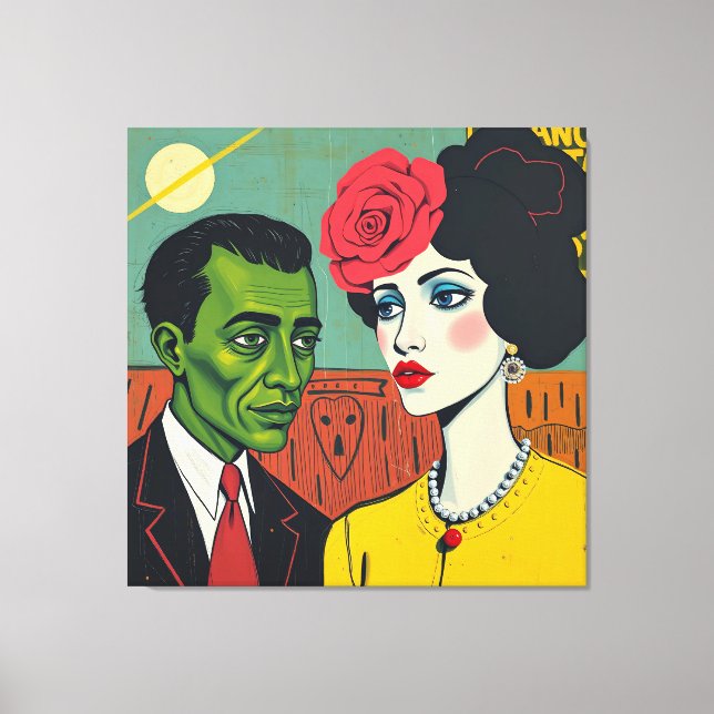 Otalade berättarröster canvastryck (Framsida)