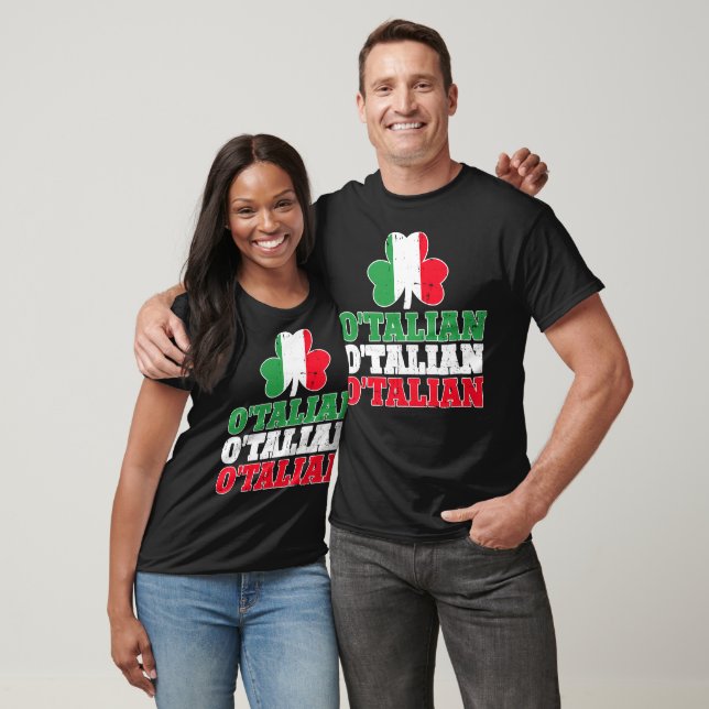 O'Talian Grönt St. Patricks är italienska T Shirt (Unisex)