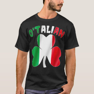 Otalian Italian Funny St patricks day Italia Shamr T Shirt