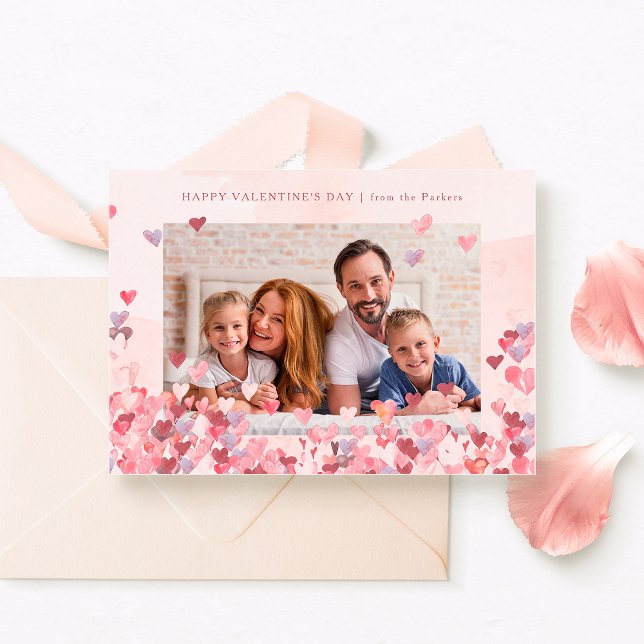 Otaliga hjärtan | Två fotohjärtans dag Julkort (Skapare uppladdad)