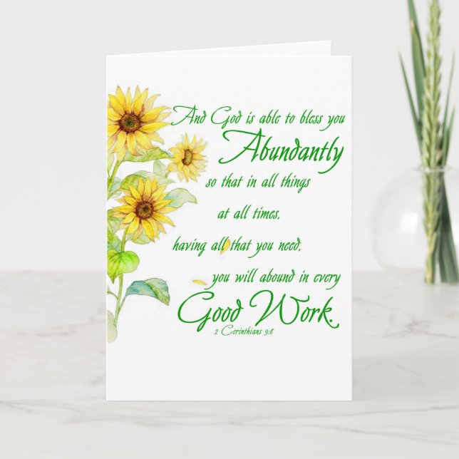 Otaliga välsignelser kort (Framsida)