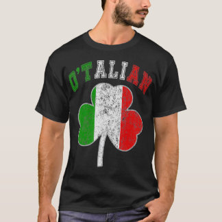 Otalisk St patricks day Italienska Italien Flagga T Shirt