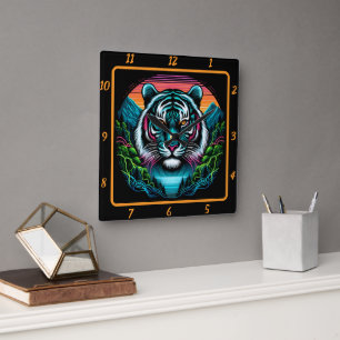 Otamed Jungle Tiger Essence Fyrkantig Klocka
