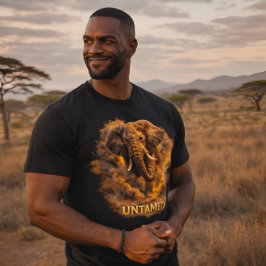 Otämjd Elefant | Afrikansk Vildlivsstyrka T Shirt