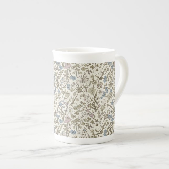 Otämjd Kronblad Benporslin Mugg (Framsida höger)