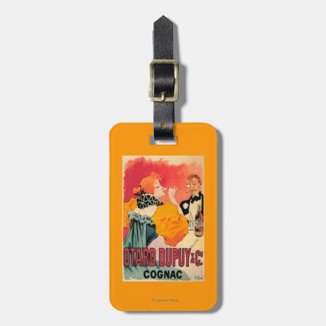 Otard-Dupuy & befordrings- affisch för CO. Cognac Bagagebricka (Vertikal Framsida)