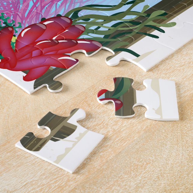 Otaru Japan Squid-reseaffisch Pussel (Sidan)